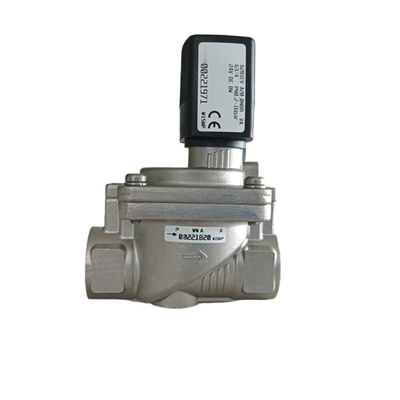 Burkert Tipo 6281 Válvula de solenoide resistente a altas temperaturas 00221989 00221990 00221991 G1/2 Filamento femenino 2/2 NC Cuerpo de acero inoxidable FKM Sello 13.0 Orificio de flujo 8W Bobina DC24V AC24V AC220V