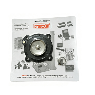 Repuesto para equipo de procesamiento de polvo Mecair DB18 FKM Diafragma con conjunto de resorte utilizado para la revisión de válvulas solenoides de chorro de pulso Mecair Compatible con válvulas VNP/VEM208, VNP/VEM308, VNP/VEM408