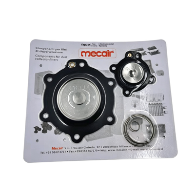 Accesorio de uso pesado DB114 FKM Diafragma de montaje de resorte Reemplazo directo para reducir la fuga de Mecair Pulso de chorro Solenoide válvula VNP/VEM214/314/414/614/714