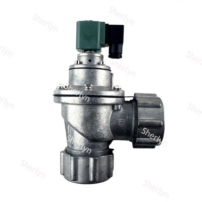 BFEC DMF-ZM-40 1.5" Válvula de pulso de solenoide de tipo de tuerca en ángulo recto, DN40 Válvula de limpieza de chorro para recolector de polvo de la carcasa