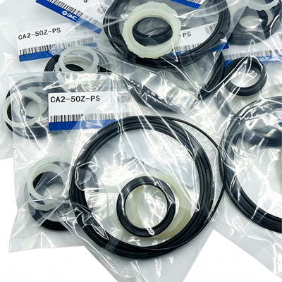 Kit de reparación de cilindro SMC CA2-40Z-PS NBR Juego de sellos de pistón y vástago con amortiguación para cilindro neumático estándar CA2 de 40 mm Incluye paquete de grasa lubricante